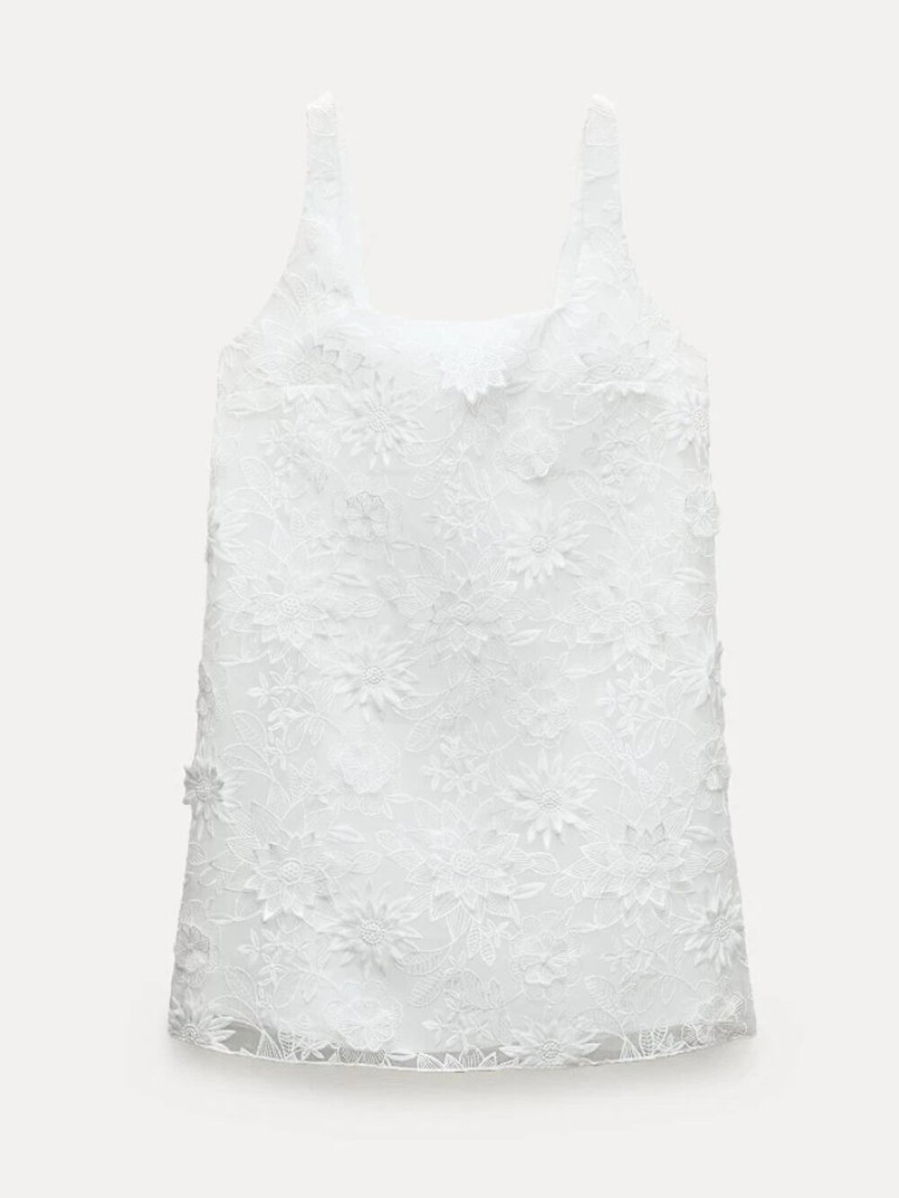 ZARA WOMAN COLLECTION EMBROIDERED MINI DRESS ZW COLLECTION - Picture 9 of 9